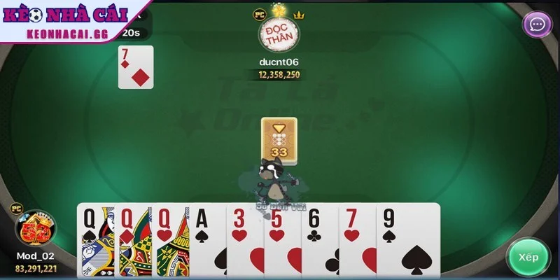 Trong một ván bài có thể có từ 2 đến 4 người cùng tham gia Trong một ván bài có thể có từ 2 đến 4 người cùng tham gia